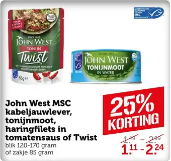 Coop John West MSC aanbieding