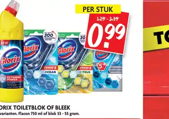 Dekamarkt GLORIX TOILETBLOK OF BLEEK aanbieding