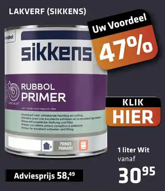 De voordeelmarkt Lakverf (Sikkens) aanbieding