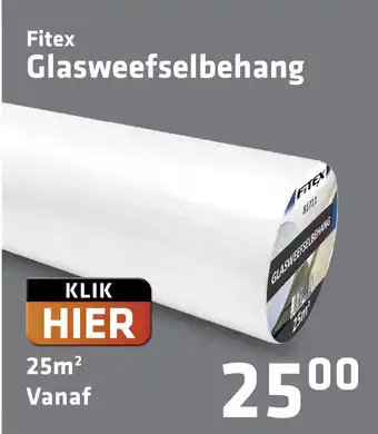 De voordeelmarkt Fitex Glasweefselbehang aanbieding