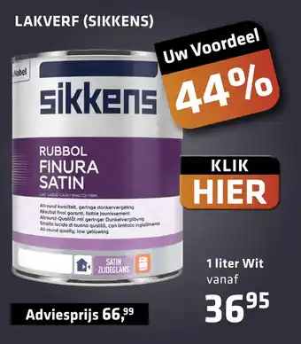 De voordeelmarkt Lakverf (Sikkens) aanbieding