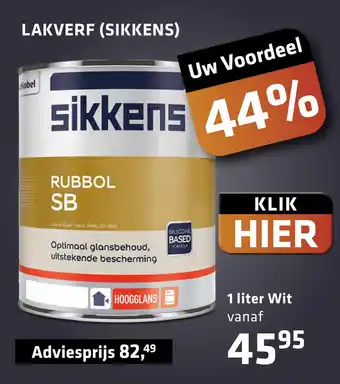 De voordeelmarkt Lakverf (Sikkens) aanbieding