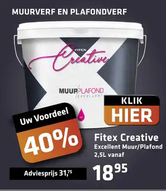 De voordeelmarkt Fitex Creative Excellent Muur/Plafond aanbieding