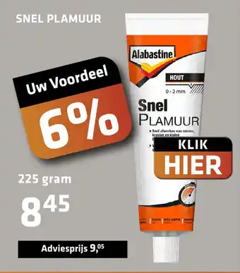 De voordeelmarkt Alabastine Snel Plamuur aanbieding