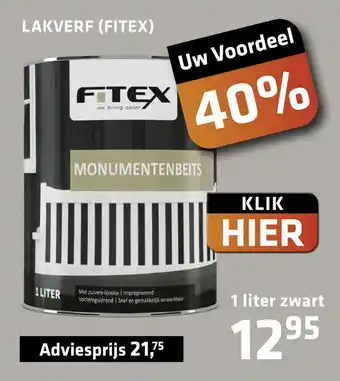 De voordeelmarkt Lakverf (Fitex) aanbieding