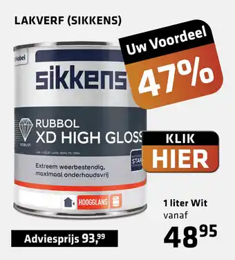 De voordeelmarkt Lakverf (Sikkens) aanbieding