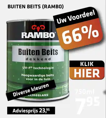 De voordeelmarkt Buiten Beits (Rambo) aanbieding