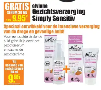 Gezond & Wel Alviana Gezichtsverzorging Simply Sensitiv aanbieding