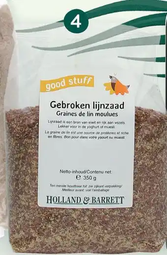 Holland & Barrett Gebroken Lijnzaad 350 gram aanbieding