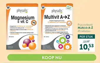 Holland & Barrett Physalis Multivit A-Z aanbieding