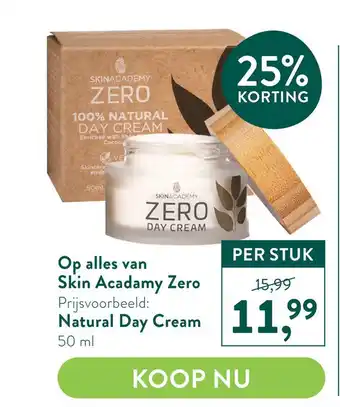 Holland & Barrett Op alles van Skin Acadamy Zero aanbieding