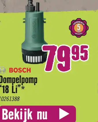 Hornbach O BOSCH Dompelpomp "18 Li"* aanbieding