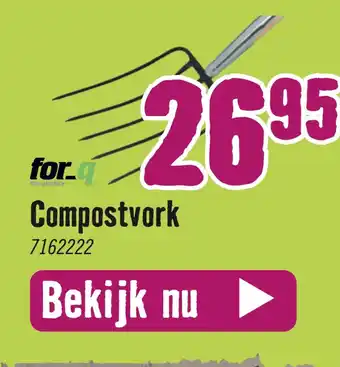 Hornbach for.q Tor.quality Compostvork aanbieding