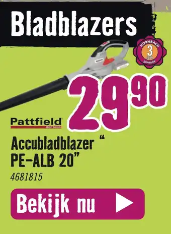 Hornbach Accubladblazer PE-ALB 20" aanbieding