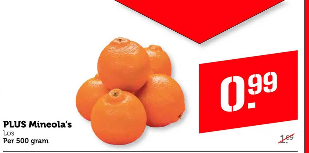 PLUS Mineola's Per 500 gram aanbieding bij Coop