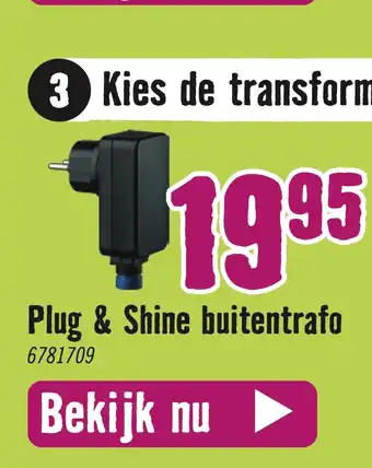 Hornbach Plug & Shine buitentrafo aanbieding