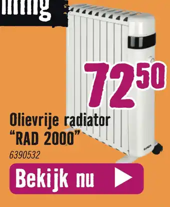 Hornbach Olievrije radiator "RAD 2000" aanbieding