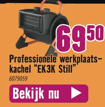 Hornbach Professionele werkplaats- kachel "EK3K Still" aanbieding