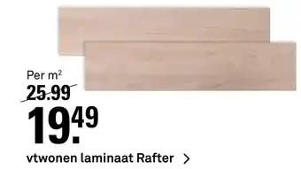 Karwei vtwonen laminaat Rafter aanbieding