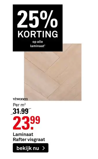 Karwei Laminaat Rafter visgraat aanbieding