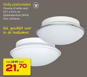 Kluswijs Dolly plafonnière aanbieding