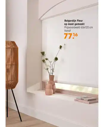 Kwantum Rolgordijn Fleur Wit aanbieding