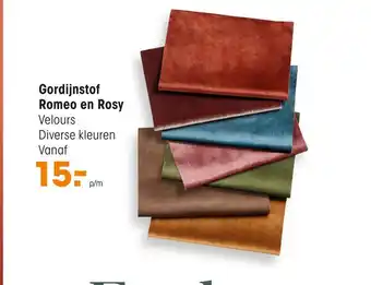 Kwantum Gordijn Velours Romeo Bruin aanbieding