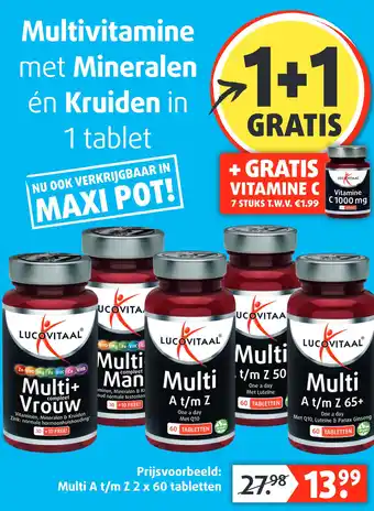 Lucovitaal Multivitamine met Mineralen én Kruiden aanbieding