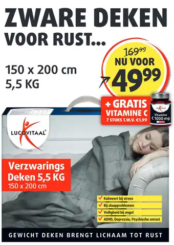 Lucovitaal ZWARE DEKEN VOOR RUST... aanbieding