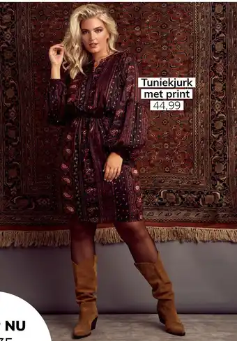 MS Mode Tuniekjurk met print aanbieding