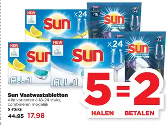 PLUS Sun Vaatwastabletten aanbieding