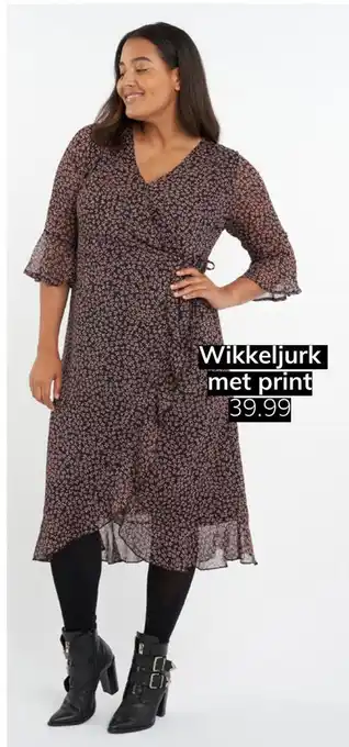 MS Mode Wikkeljurk met print int aanbieding