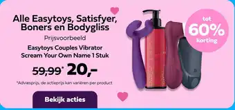 Plein.nl Alle Easytoys, Satisfyer, Boners en Bodygliss aanbieding