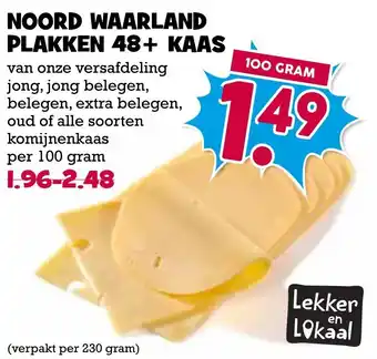 Boon`s Markt NOORD WAARLAND PLAKKEN 48+ KAAS aanbieding
