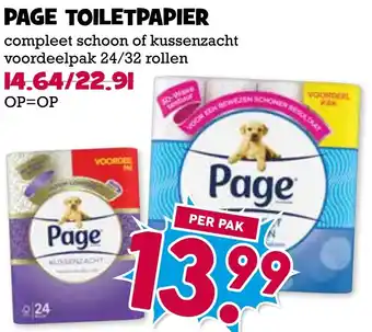 Boon`s Markt PAGE TOILETPAPIER aanbieding