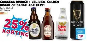 Boon`s Markt GUINNESS DRAUGHT, VAL-DIEU, GULDEN DRAAK OF SANCTI ADALBERTI aanbieding