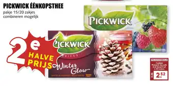 MCD Supermarkt PICKWICK ÉÉNKOPSTHEE aanbieding