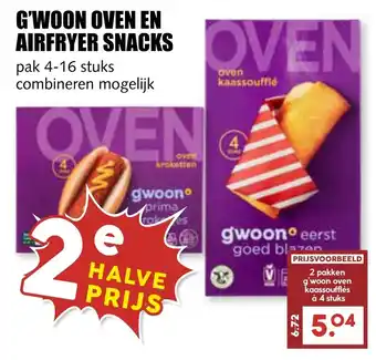 MCD Supermarkt G'WOON OVEN EN AIRFRYER SNACKS aanbieding