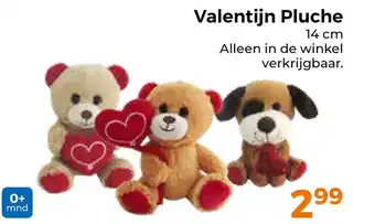 Trekpleister Valentijn Pluche aanbieding