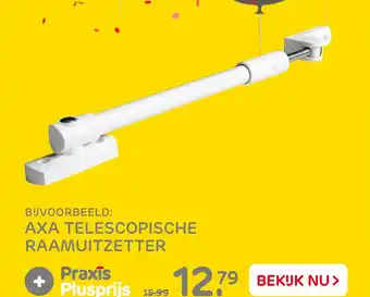 Praxis AXA TELESCOPISCHE RAAMUITZETTER aanbieding