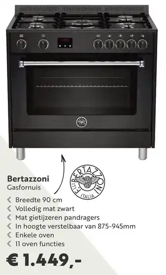 Superkeukens Bertazzoni Gasfornuis aanbieding