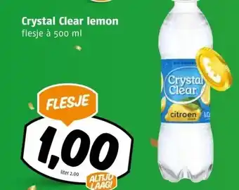 Poiesz Crystal Clear lemon aanbieding