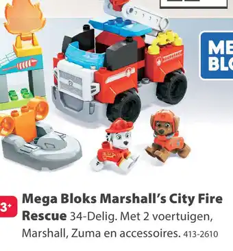 Top1Toys Fisher Price Mega Bloks Paw Patrol MARSHAL FIRE  RESCUE aanbieding