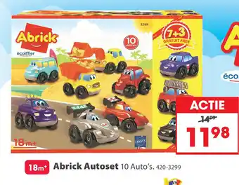 Top1Toys Abrick Autoset 10 Auto's aanbieding