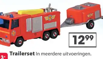 Top1Toys Brandweerman Sam Trailerset 3 Assorti aanbieding