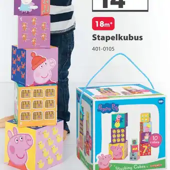 Top1Toys Peppa Pig Stapelkubus aanbieding