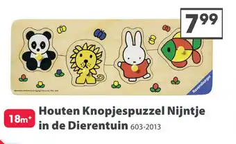 Top1Toys Ravensburger Puzzel Hout Nijntje In De Dierentuin 4 Stukjes aanbieding