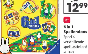 Top1Toys Spel Nijntje 6 In 1 Lotto-Memory-Domino- Kwartet-Puzzel-Wedstrijdspel aanbieding