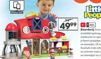 Top1Toys Fisher-Price Little People Dierenverzorgingsboerderij (NL) aanbieding