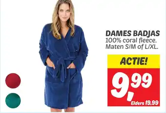 Dekamarkt DAMES BADJAS aanbieding